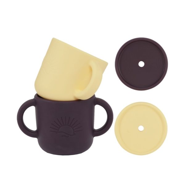 Taza con tapa vainilla & ciruela