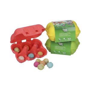 Bombas de semilla en caja huevos